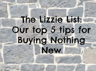 The Fearse Family: Top 5 Tips for Buying Nothing New